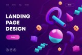 I will do clean professional web landing page UI UX design
